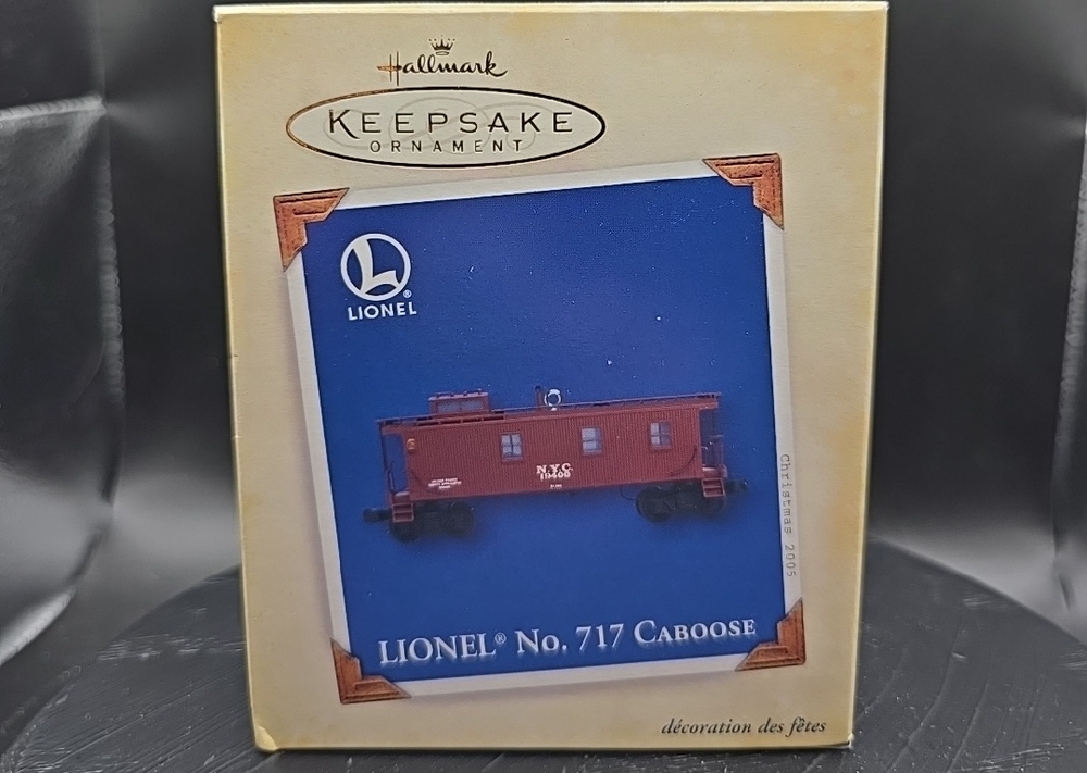 2005 Lionel No 717 Caboose Hallmark Keepsake Christmas Ornament MINT